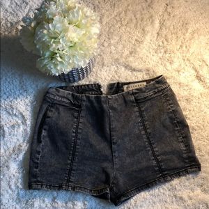 Pacsun Distressed Wash High Rise Shorts